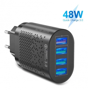 Cargador Múltiple Quick Charge 3.0 48w De 4 Puertos