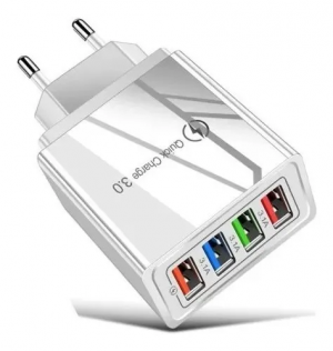 Cargador Múltiple Quick Charge 3.0 48w De 4 Puertos
